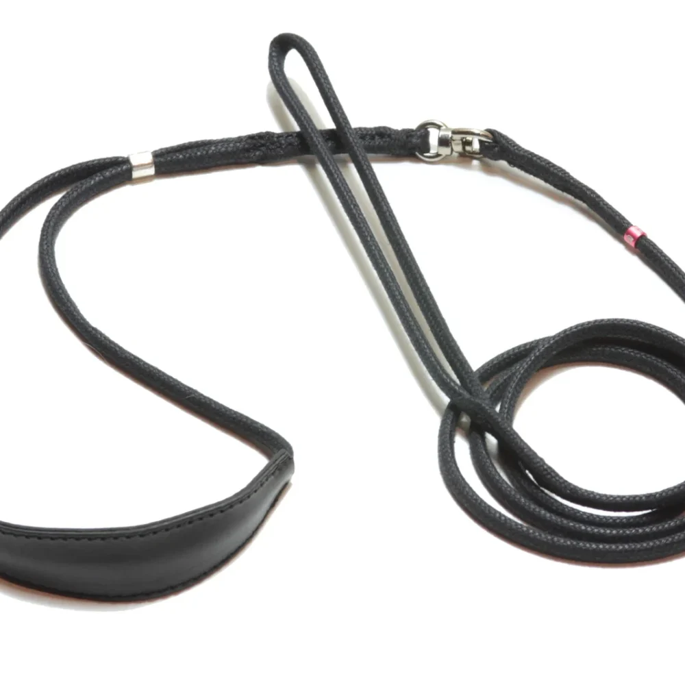 Round cotton leash with collar