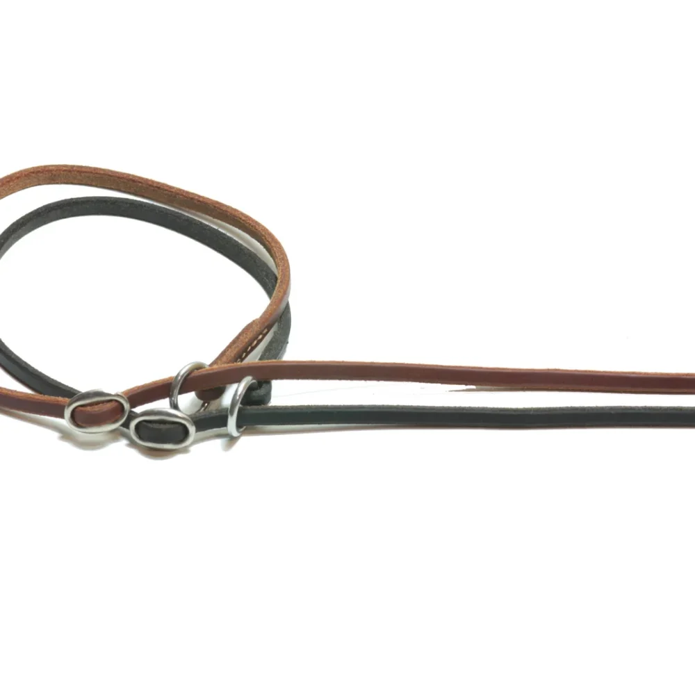 Usnjen povodec zanka stop 6mm 160cm