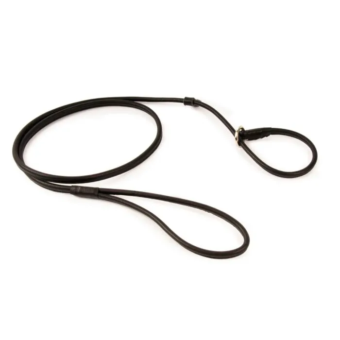 Dapper Dogs Show Lead Round Cow Leather 5mm